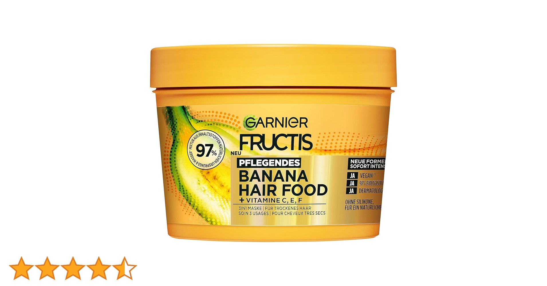 Garnier Fructis Nourishing Banana Hair Mask, Leave-In for